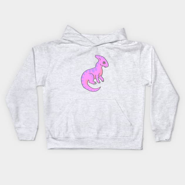 Lil Paracephalosaurus Kids Hoodie by SpectacledPeach